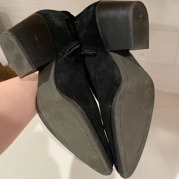 Sam Edelman Wendall Black Suede Heeled pointy boots - Picture 2 of 3